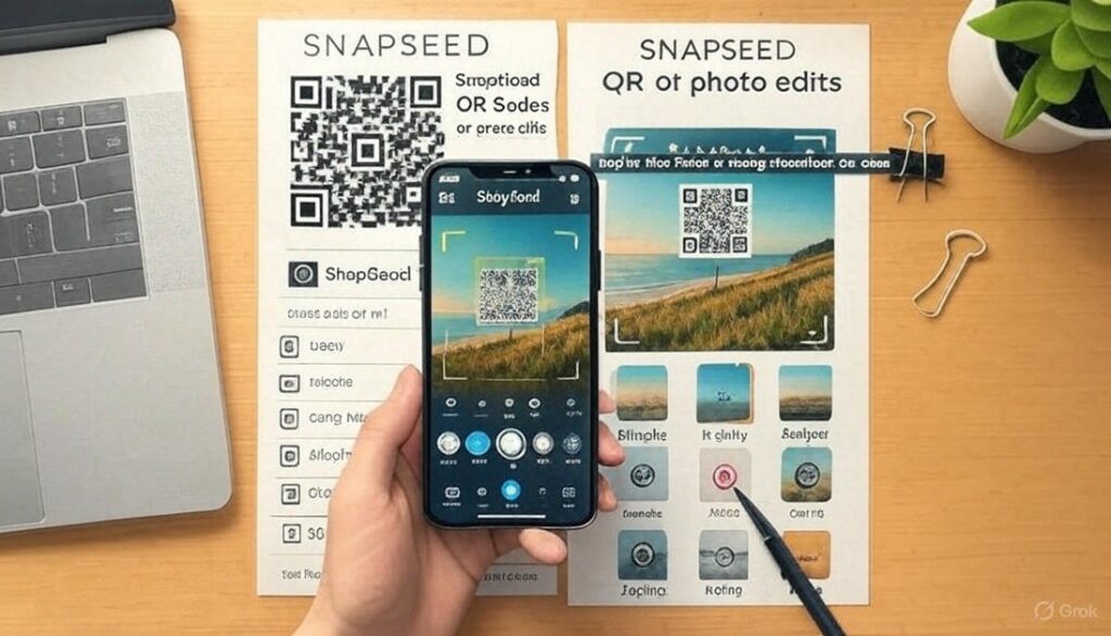 snapseed qr code